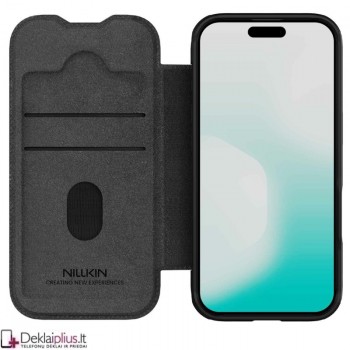 Nillkin Qin Pro odinis atverčiamas dėklas - juodas (Apple Iphone Air)